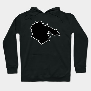 Hornby Island Silhouette in Classic Black - Simple but Bold - Hornby Island Hoodie